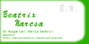 beatrix marcsa business card